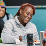 A mom attends a Parent Café